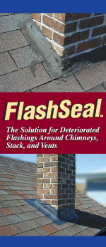 flashseal brochure before and after images oif chimney's flashing with using Flashseal